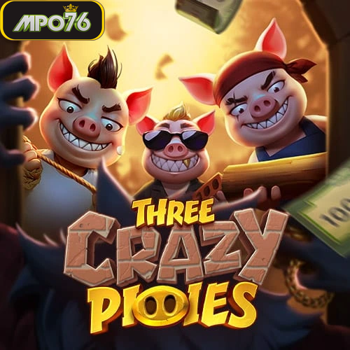 three crazy piggies